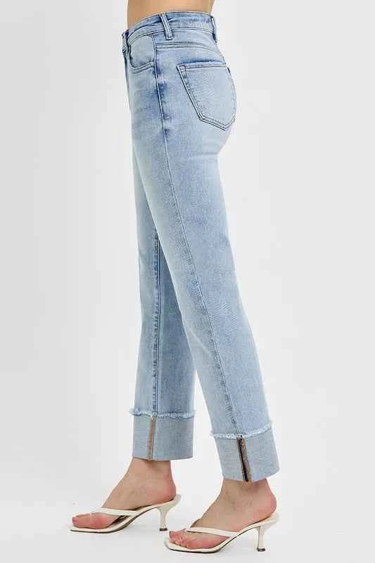 High Rise Straight Cuffed Relaxed Jeans 02a98ee4-14b1-48af-bbdb-5c75749c7193-Max-Origin