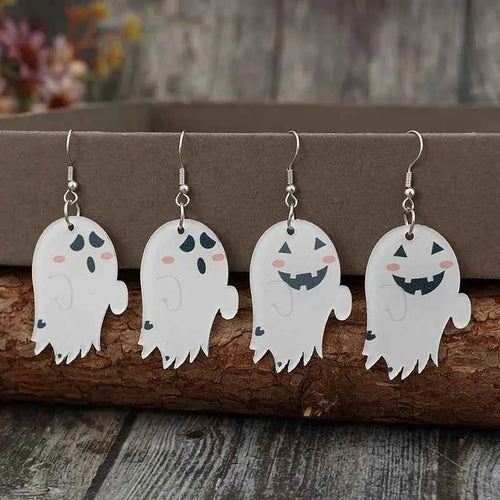 2 Piece Alloy Acrylic Ghost Dangle Earrings 02ae6260-88de-4780-9e6a-f7ca4f09c901-Max