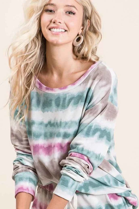 Tie Dye Print Terry Sweatshirt 02d4649fb5524d06b764ff2e6ccef834-Max-Origin