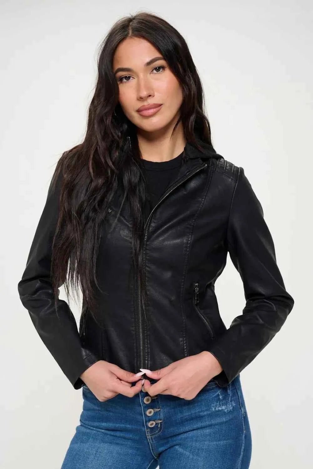 Coalition LA Zip Up Hooded Jacket Black 02d8eab1-1346-4c9c-96cb-8552366c6d36-Max