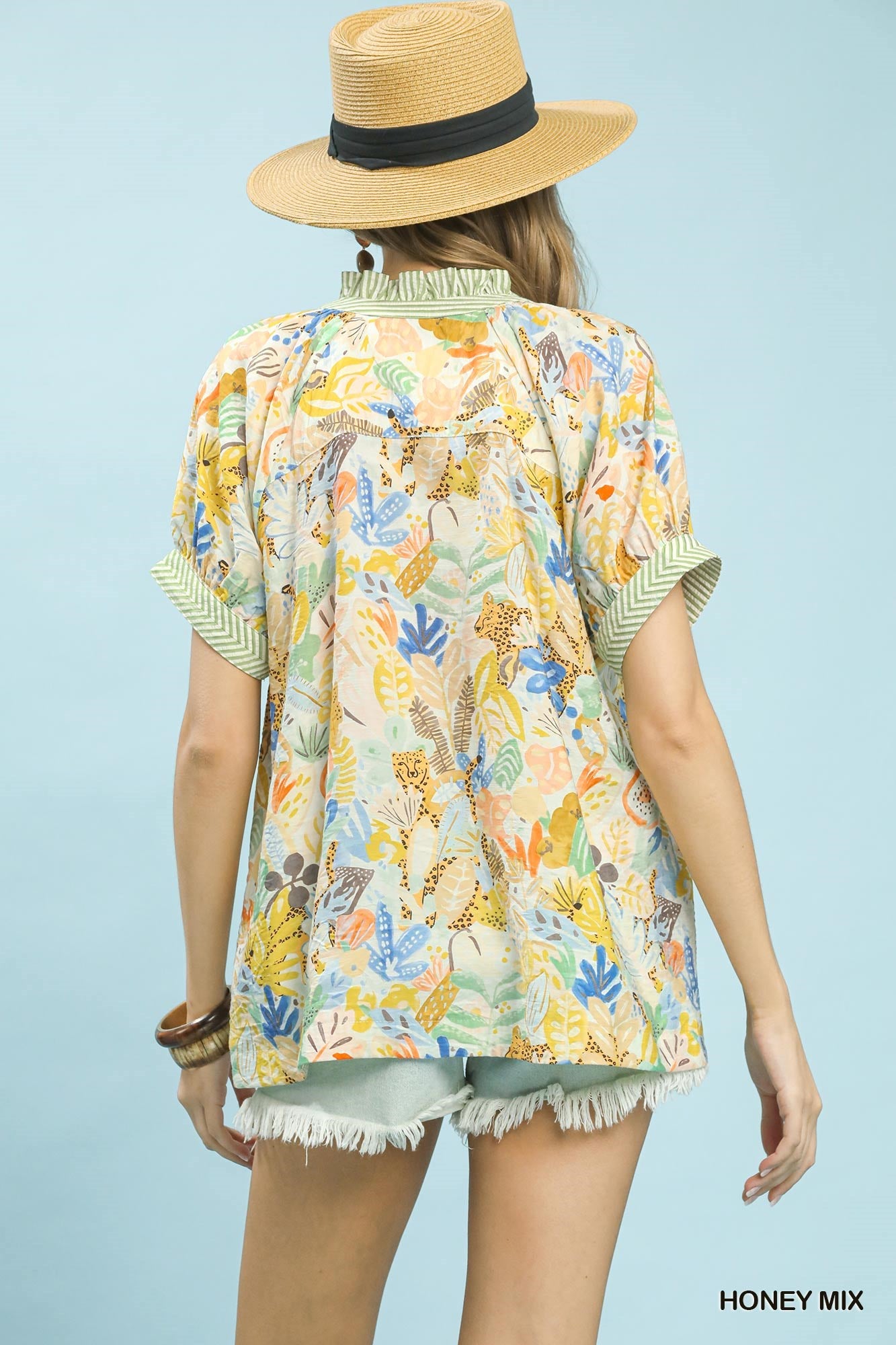 Umgee Mix Boho Printed V-Neck Top 02dd0cef-f019-4183-80ed-b755ce0133e1-Max