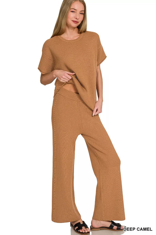 Viscose Round Neck Top & Pants Set 030833fe-5517-40f9-b9c1-306faecfa19e-Max-Origin
