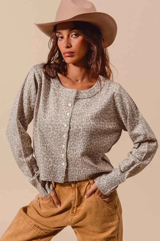 Two Tone Leopard Vintage Print Button Up Cardigan 030932734621449ba9d2892f91964cf6-Max-Origin