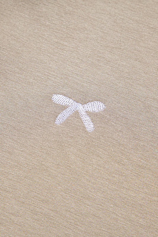 Goat Bow Embroidered Zip Up Hoodie 030bf901030a7e04