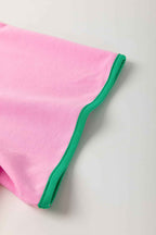 Bonbon Plus Size Contrast Trim T Shirt and Skort Two Piece Set 030d9519006853fe