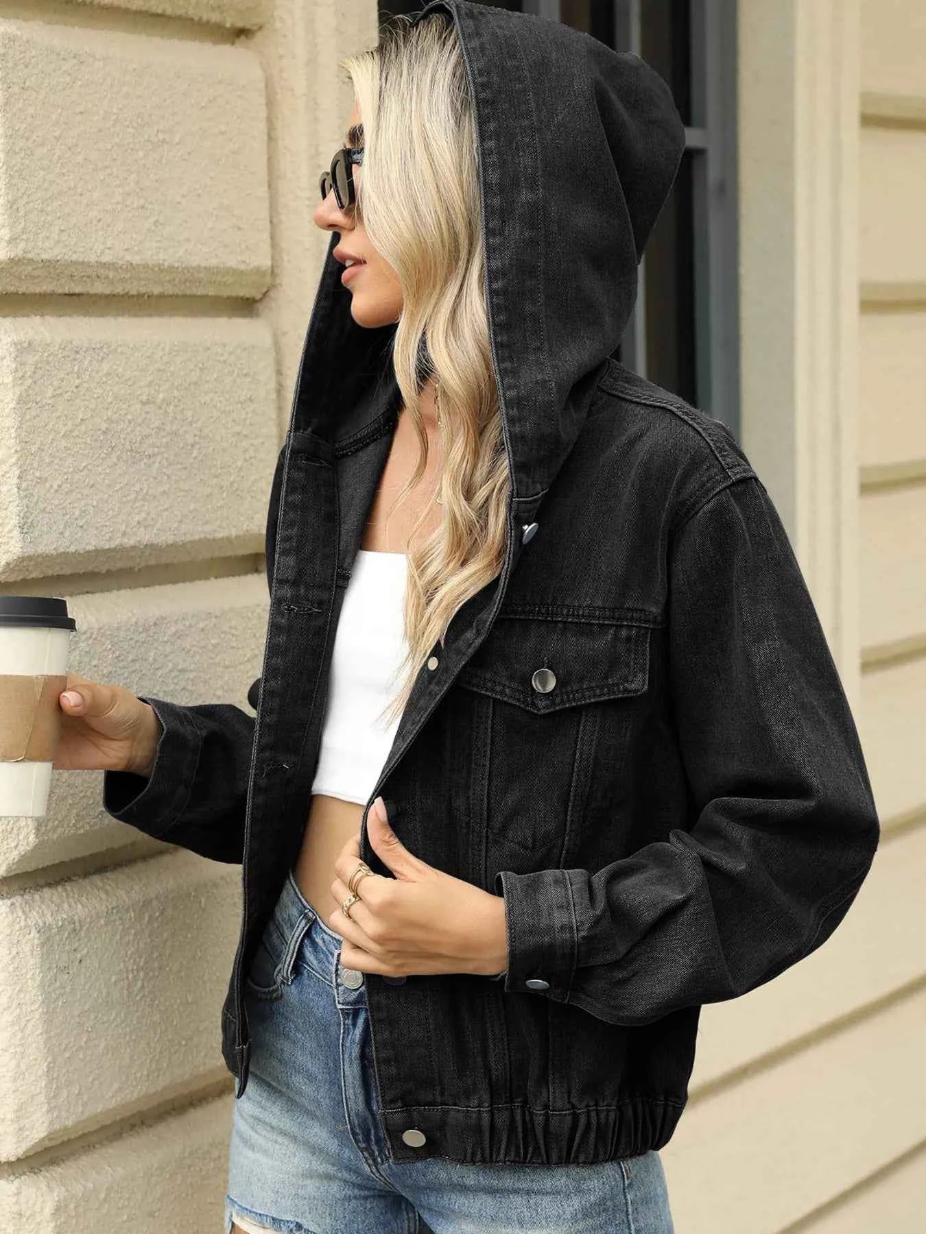 Washed Button Up Hooded Denim Jacket Black Gray 03392bfb05b847f8a79d4f05a31462d1-Max-Origin