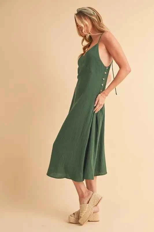 Side Button Midi Cami Dress 034fd4a293ed447985c5793002e61fd7-Max-Origin