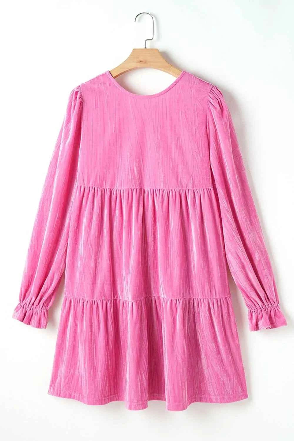 Tiered Flounce Sleeve Mini Dress 03573470-b1cf-4adf-b5a6-4af22a4c5808-Max-Origin