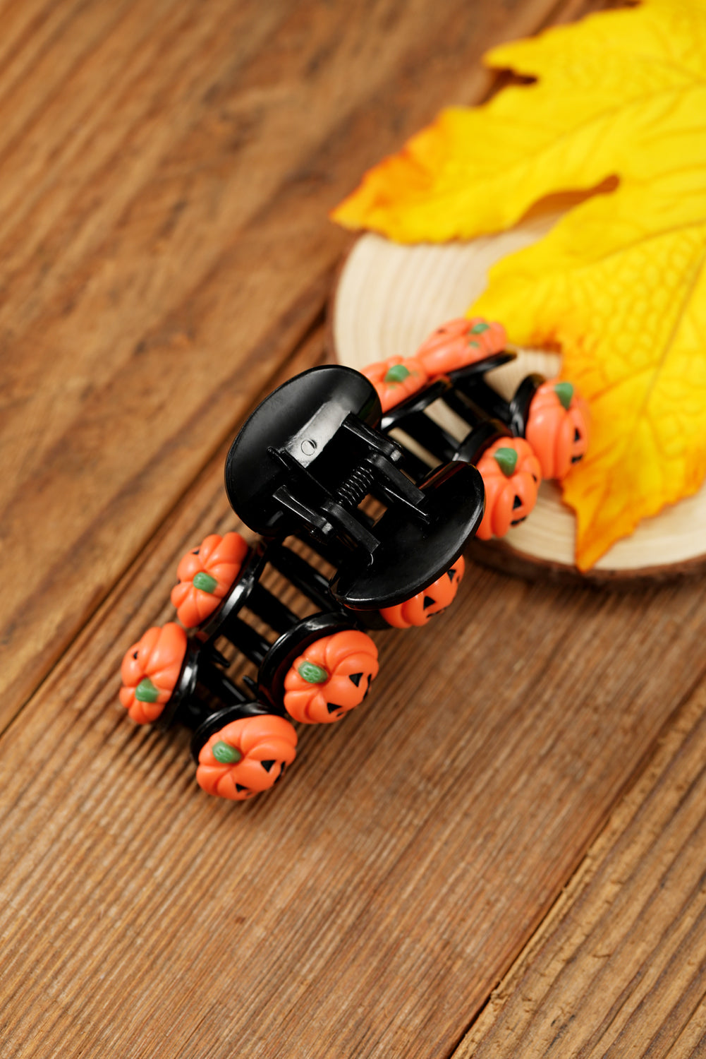 Russet Orange Halloween Pumpkin Hair Claw Clip Russet Orange ONE SIZE acrylic 036a99eb60cefd83