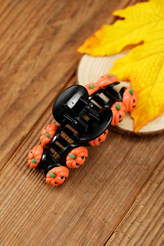 Russet Orange Halloween Pumpkin Hair Claw Clip Russet Orange ONE SIZE acrylic 036a99eb60cefd83