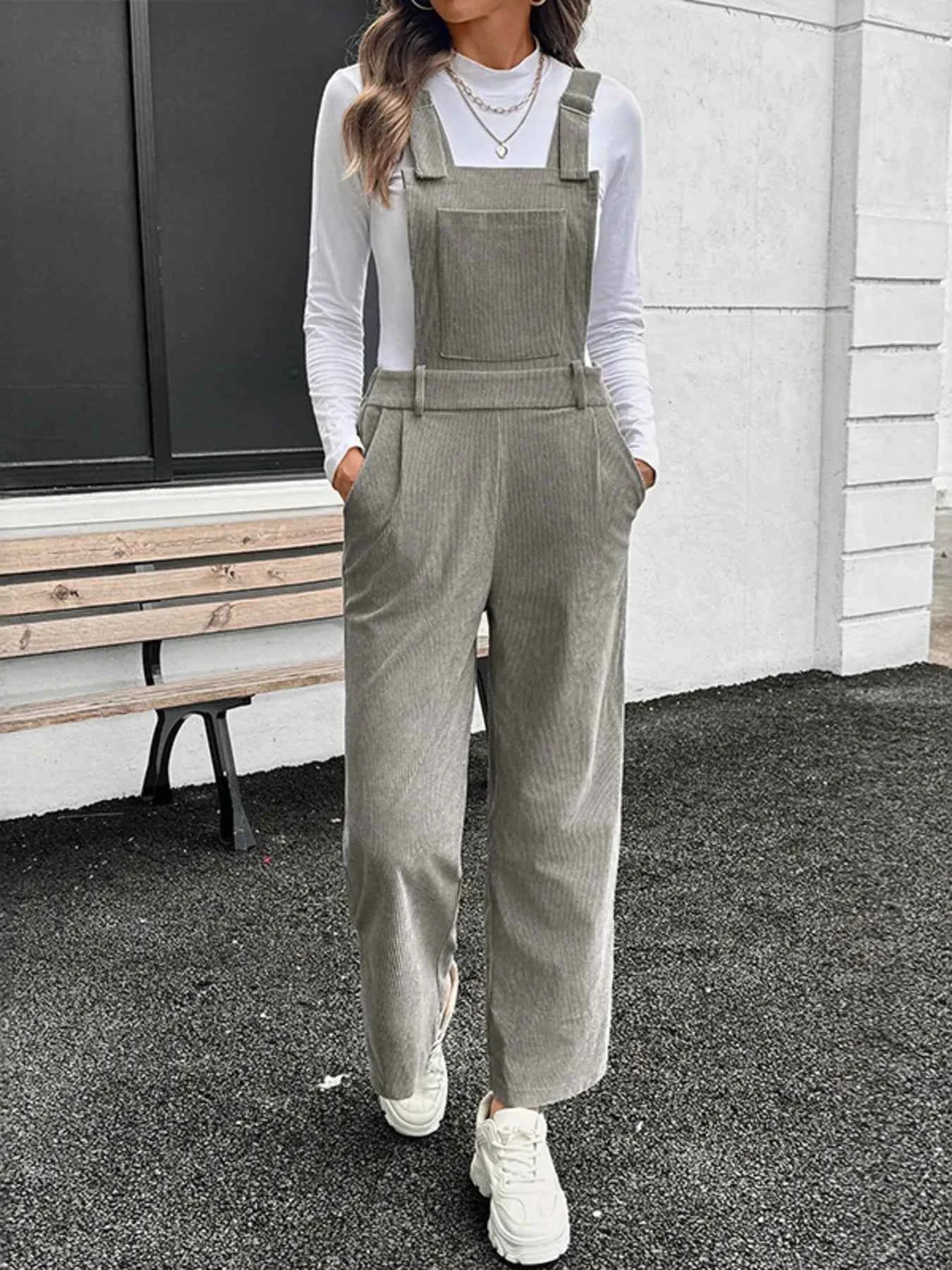 Slit Wide Leg Overalls with Pockets Grey 03821df64c974b1b93ec51b907db1653-Max-Origin