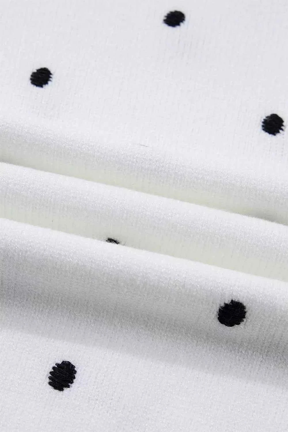 Elegant Polka Dot Bubble Short Sleeve Sweater 0387fb45-256a-491b-9c30-ea048cd8a45a-Max-Origin