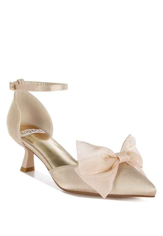 Cadell Bow Detail Satin Sandals 03b3a79b-7617-4caf-a0e3-d408c167f5c0