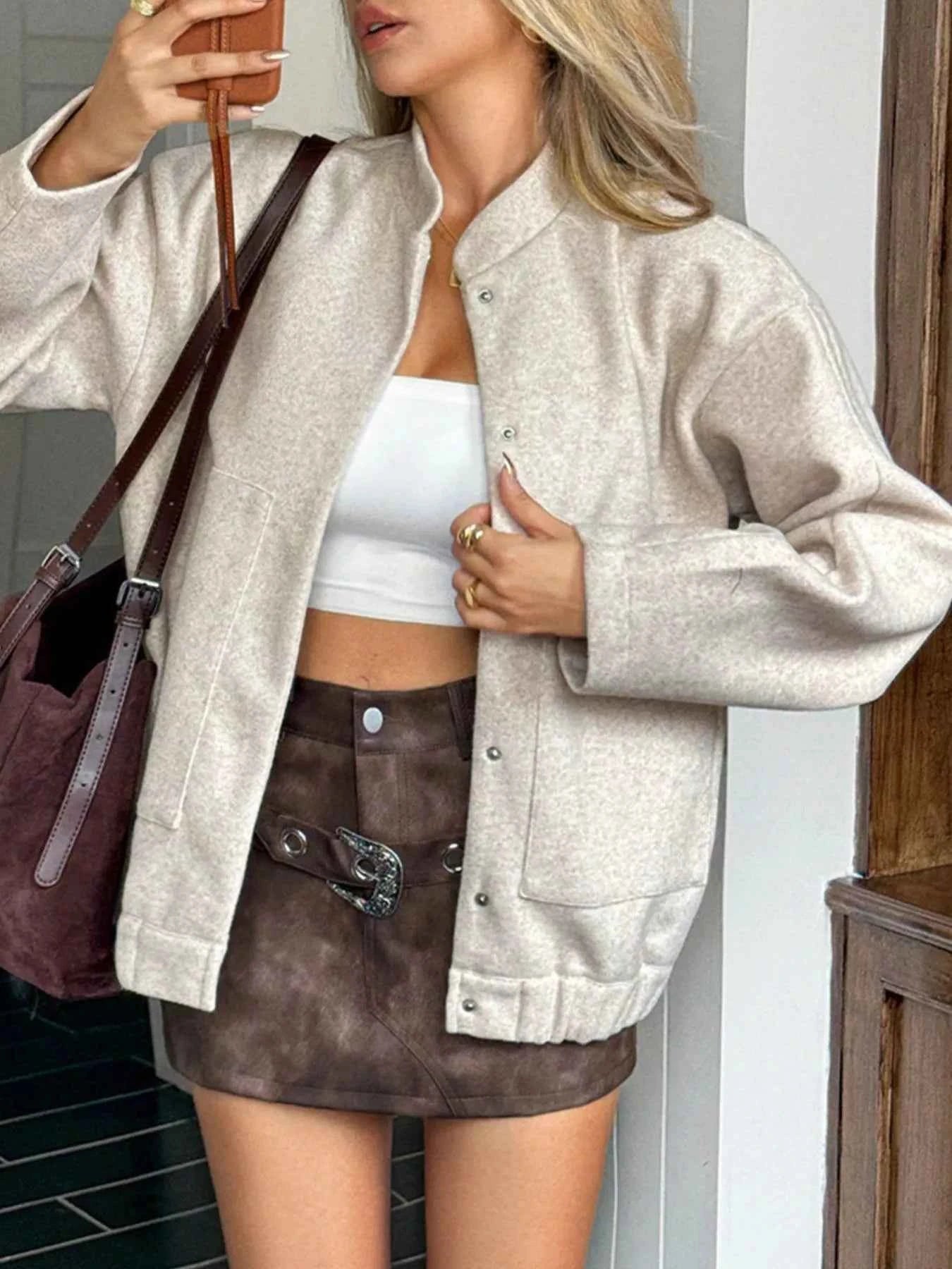 Snap Down Dropped Shoulder Jacket 03c68137-ca33-4921-9fc8-95bb82a2a3d1-Max-Origin