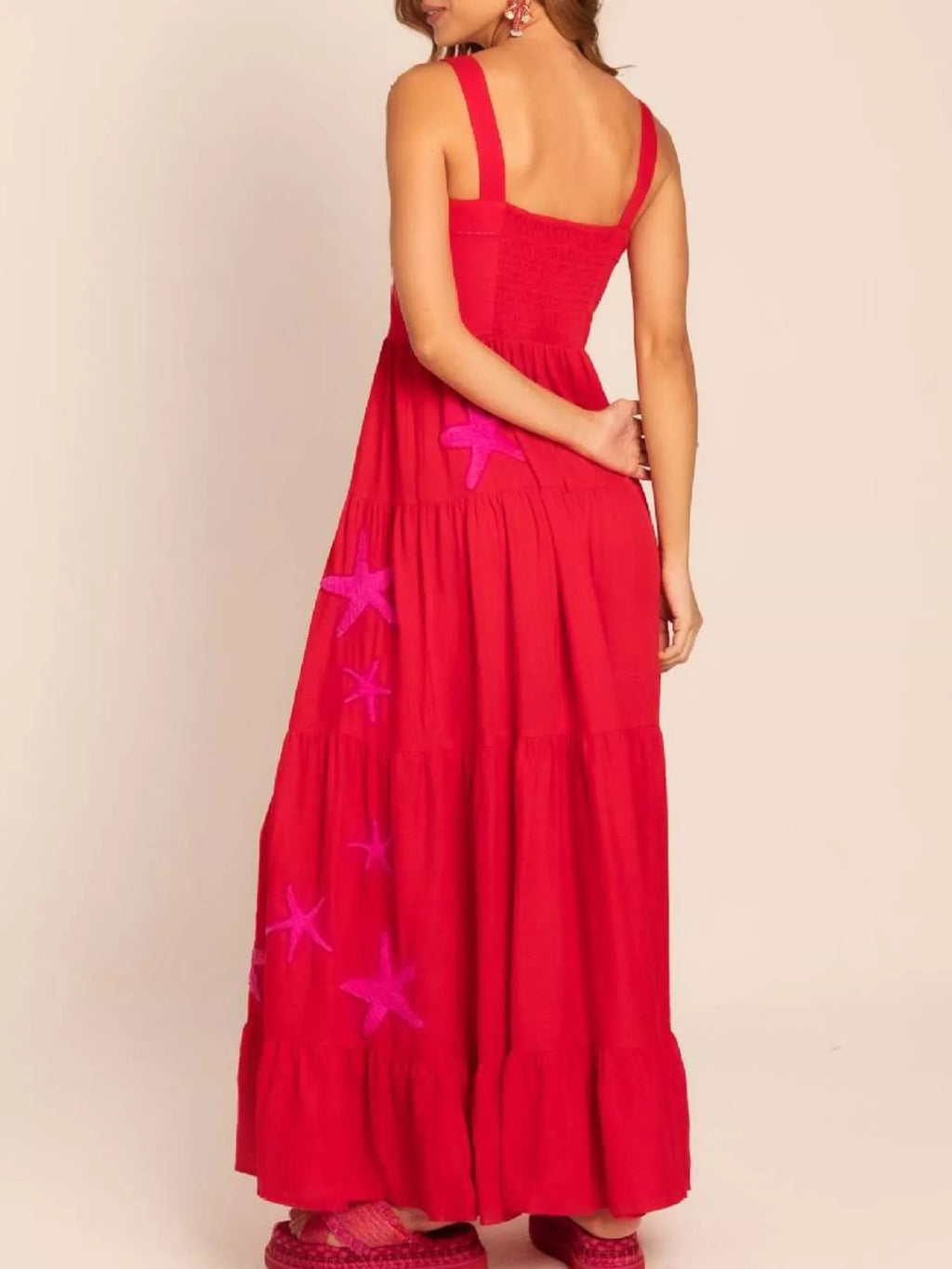 Embroidered Square Neck Tiered Maxi Cami Dress 03c74ced-0d1f-4295-b780-e9d6a114ea5f-Max-Origin