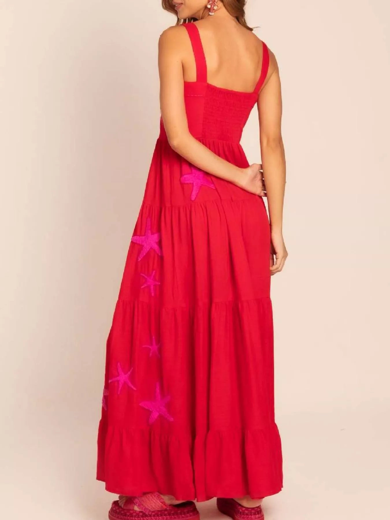 Embroidered Square Neck Tiered Maxi Cami Dress 03c74ced-0d1f-4295-b780-e9d6a114ea5f-Max-Origin