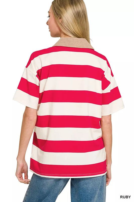 Striped Collared Polo Top 03dd64f0-304c-4cff-b54d-82a638df6503-Max-Origin