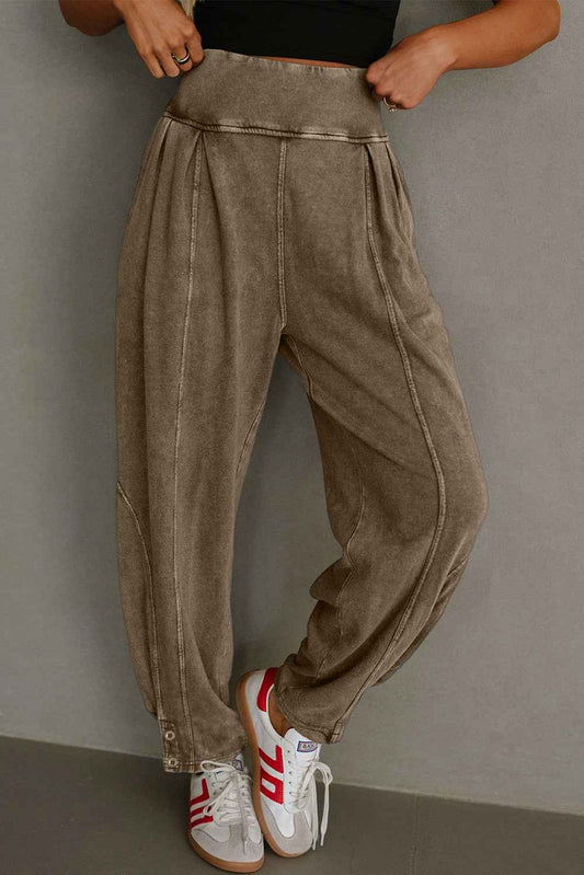 Elmwood Mineral Wash Jogger Style High Waist Pants Elmwood 80%Cotton+20%Polyester 03f9b9cbdec98135