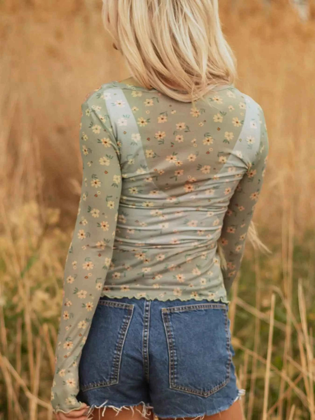 Floral Print Mesh Long Sleeve Top 03fc2f64-2db3-479c-a1b9-1957fc279cd7-Max-Origin