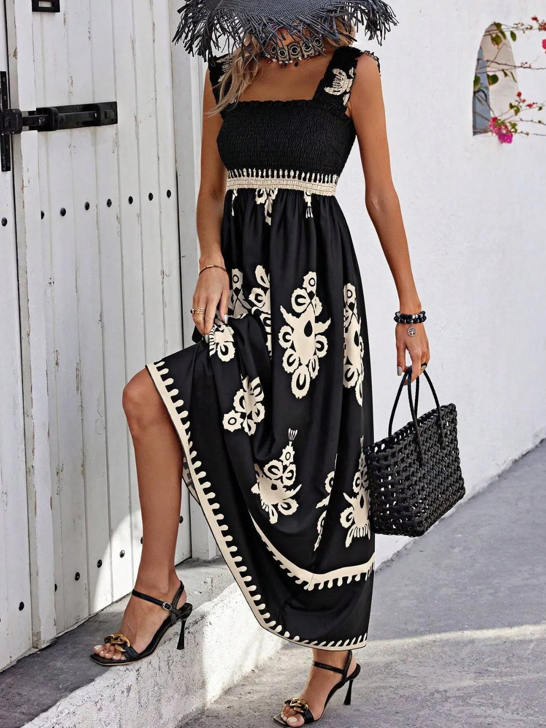 Smocked Printed Wide Strap Maxi Dress 04129cae-11c1-4fc5-b687-2d7ced2242e0-Max-Origin