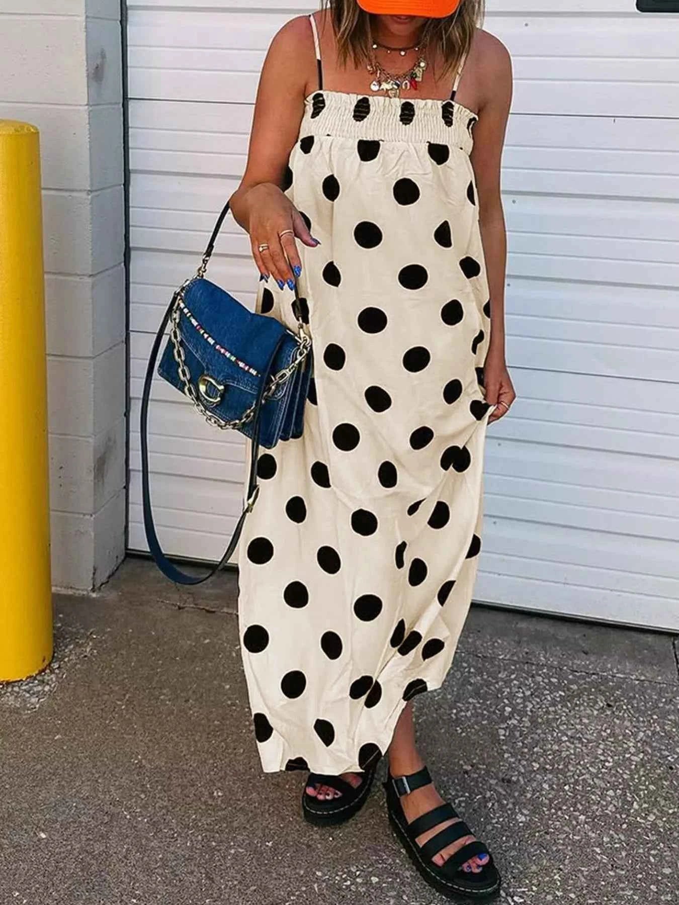 Polka Dot Spaghetti Strap Maxi Dress 041711b0-834e-43ac-b85a-3b136628d9a7-Max-Origin