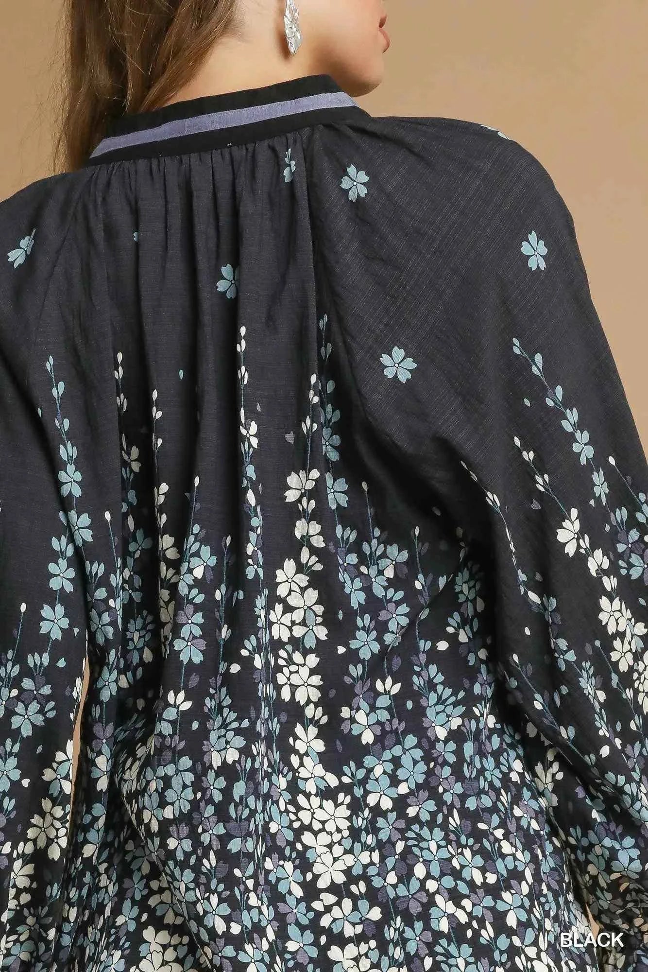 Umgee Full Size Floral Vine Print Blouse with Balloon Sleeves Plus Size 04223c48-31fb-464f-af46-f3ecb48c2cd2-Max-Origin