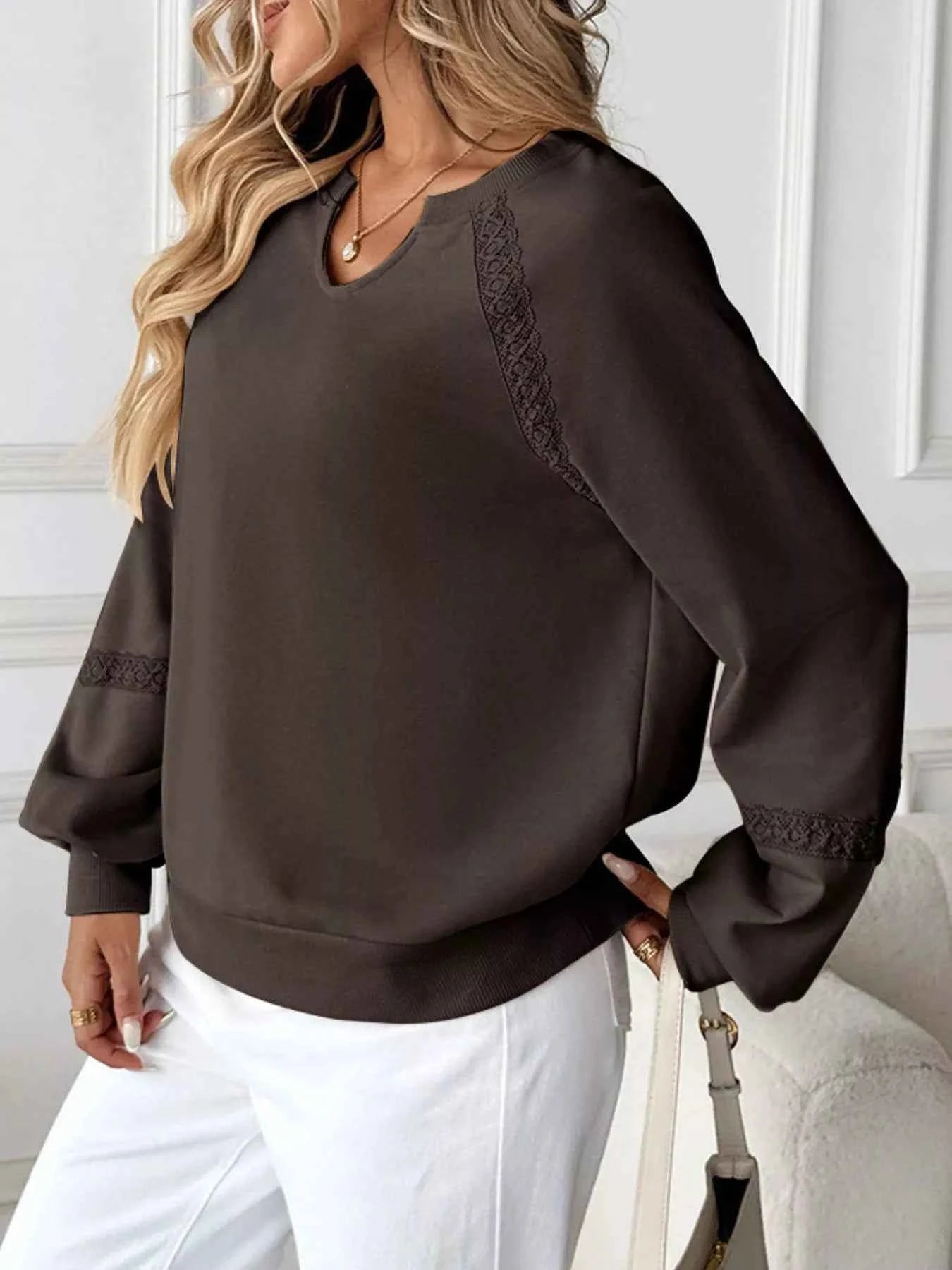 Notched Raglan Sleeve Sweatshirt 04371237-d935-4eb0-aa0c-3d2425920755-Max-Origin