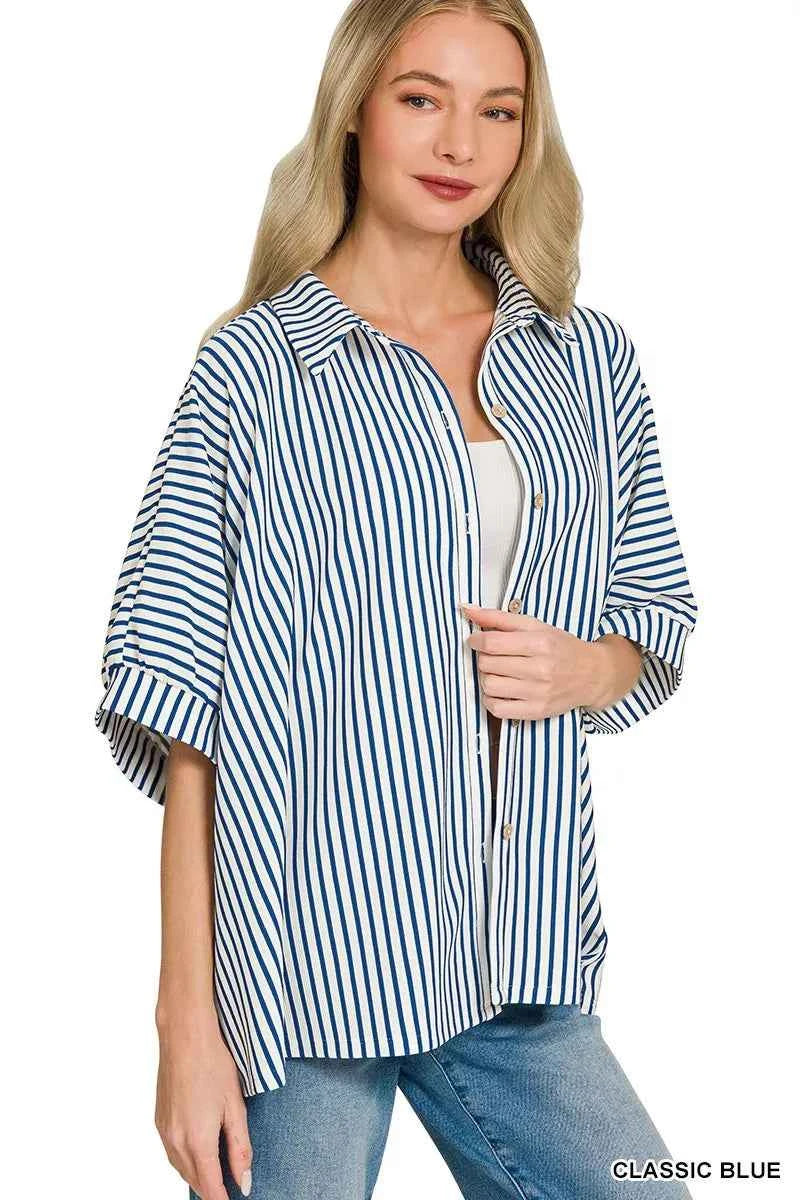 Zenana Oversized Stripe Button Down Shirt 044e301f1a684c3a9cfe2401e1a87ec1-Max-Origin
