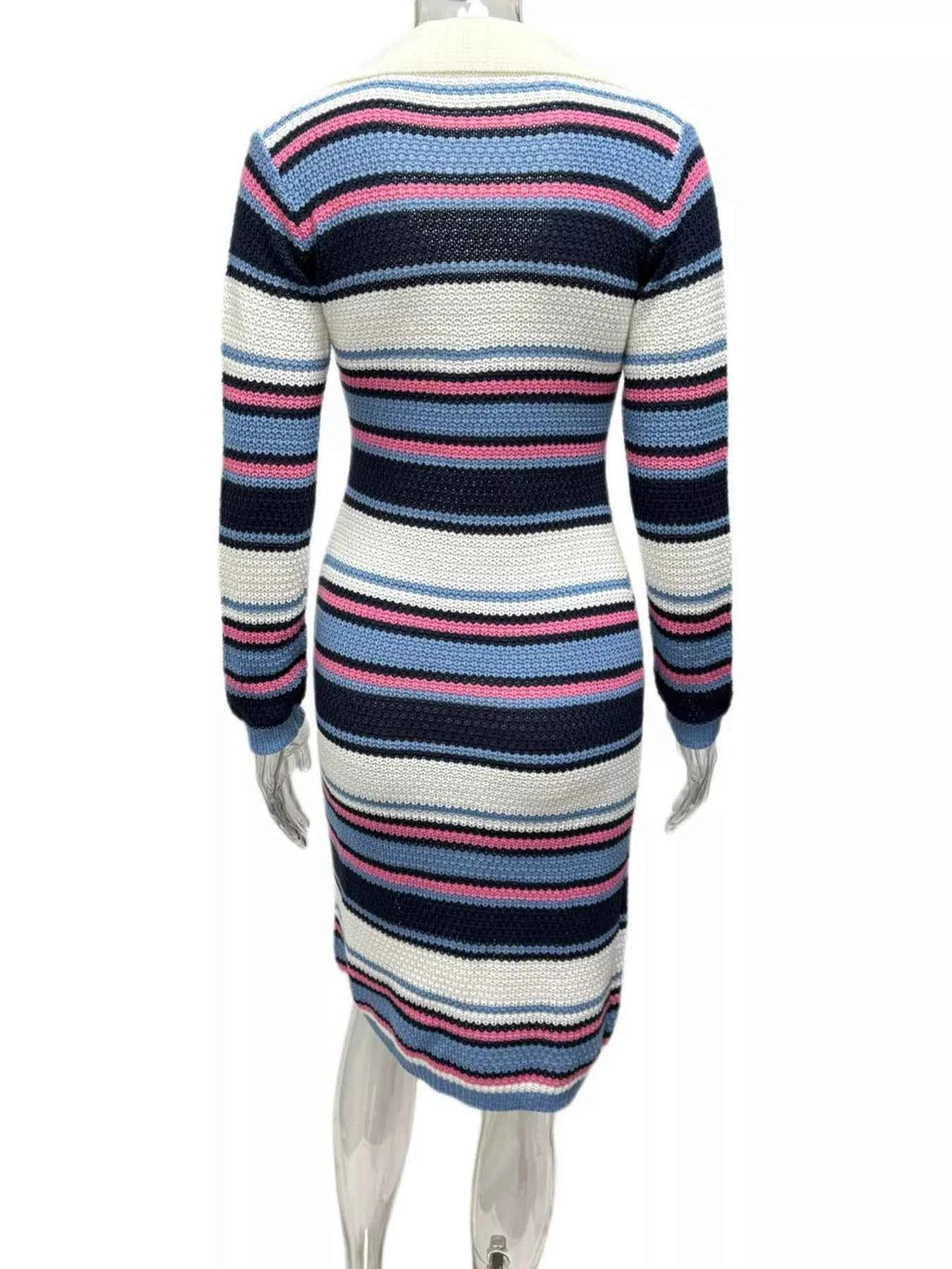 Striped Knitted Bodycon Sweater Dress 0476fc2b-12fc-4931-b9a6-1a33603e9c60-Max-Origin