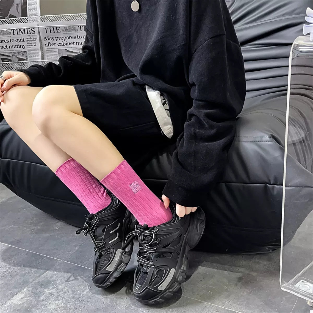 Breathable Ribbed Knit Crew Socks 04852481-440e-4821-9f55-d70189b06859-Max-Origin