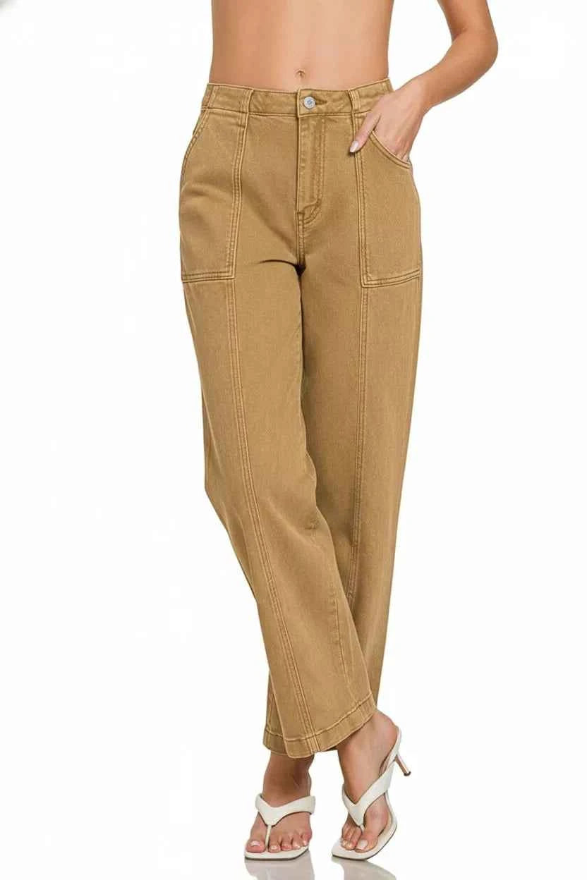 Zenana Straight Leg Utility Pocket Jeans 04c202db-05c2-4df7-a8ff-595a3928f09b-Max-Origin