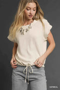 Umgee Linen Scalloped Round Neck Top OATMEAL 04df9e23-e0c5-4edb-bcf8-8b91532087f6-Max-Origin