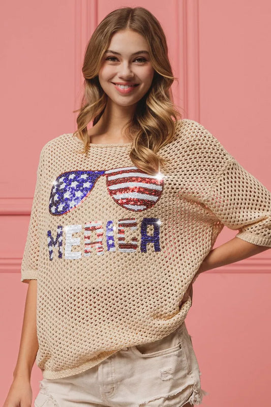 Sequin American Flag Sunglasses Knit Cover Up 04f0e7d5-8798-4d10-9842-8cd2137f68cf-Max-Origin
