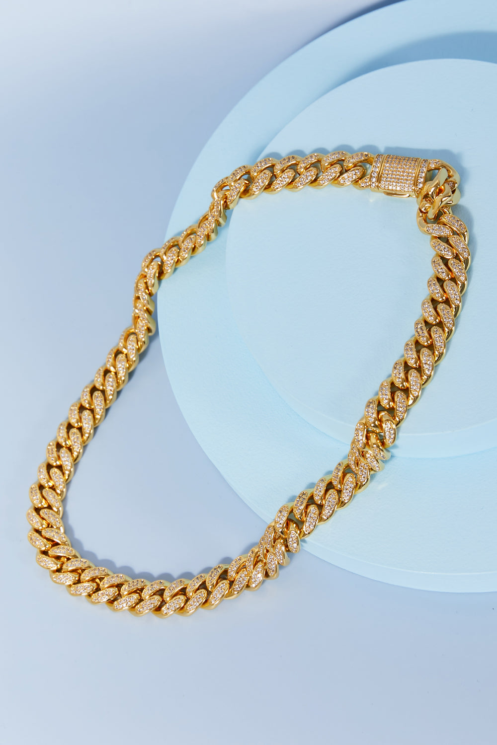 Brass Curb Chain Necklace Gold One Size 052a4e390fe54d58bc2befefe8071544-Max