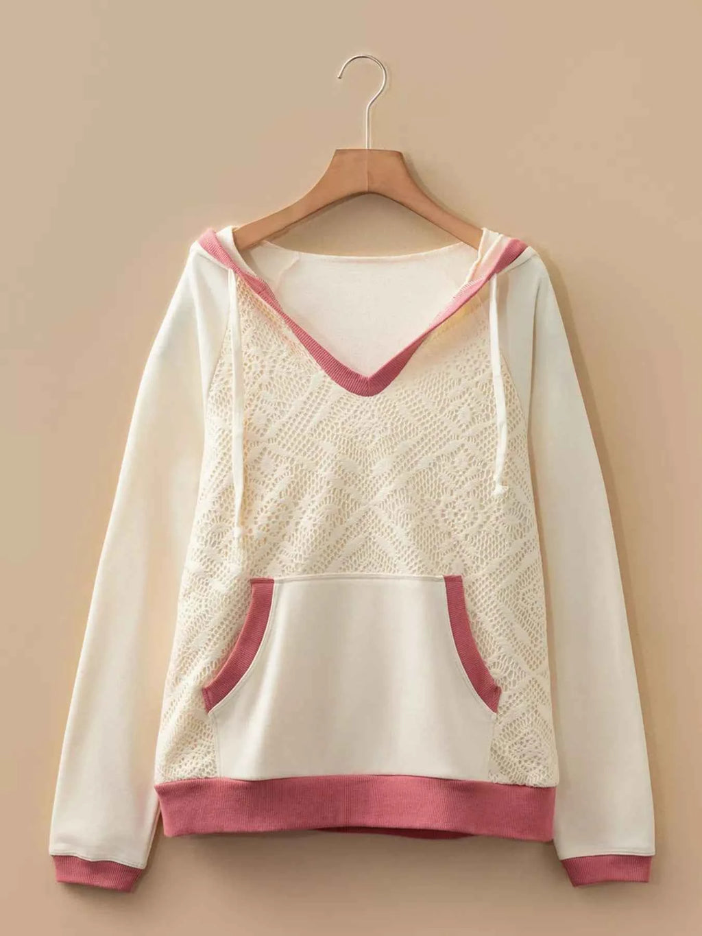 Crochet Panel Kangaroo Pocket Hoodie 055ebe5d-ba9c-4ff3-8d68-b678ddca96bd-Max-Origin