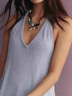 Halter Neck Cami and Shorts Sweater Set 05638f2a-496e-4de8-af78-8ac554304358-Max-Origin