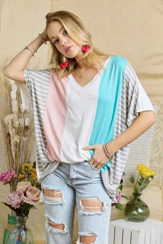 ADORA Colorblock Casual Knit Tunic Top 056c826a20b940149262d344e7b75bf9-Max-Origin