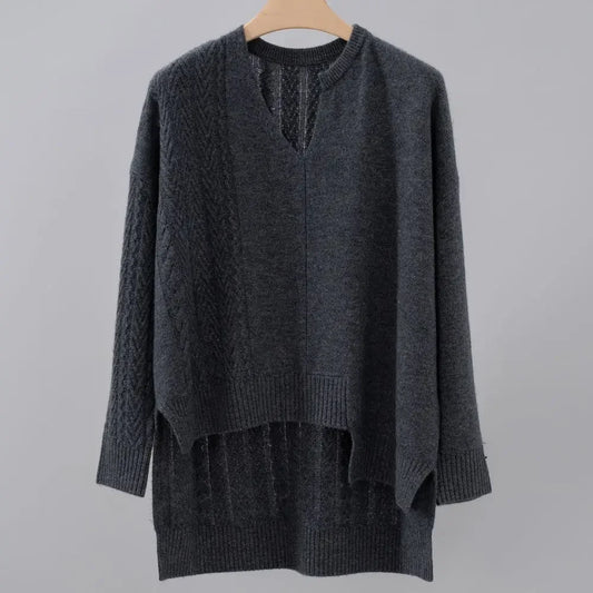 The Cashmere V-Neck Button-Front Cardigan GRAY 057823B9DA18393E59A58D3B47EACA56