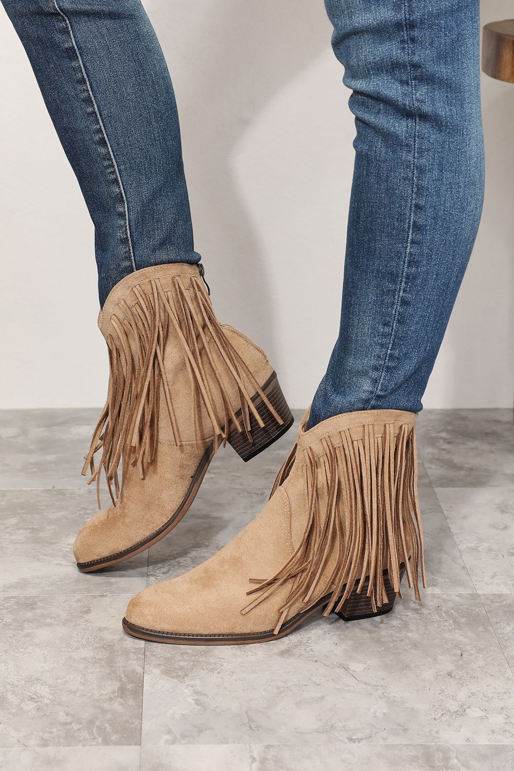 Legend Women's Fringe Cowboy Western Ankle Boots 0593c39fb7bc422eb3d1892c716a7a9f-Max