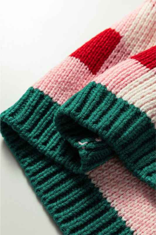 Plaid Bow Open Front Sweater Knit Cardigan 05ad122c-d140-41b7-bf52-131cc2b3589d