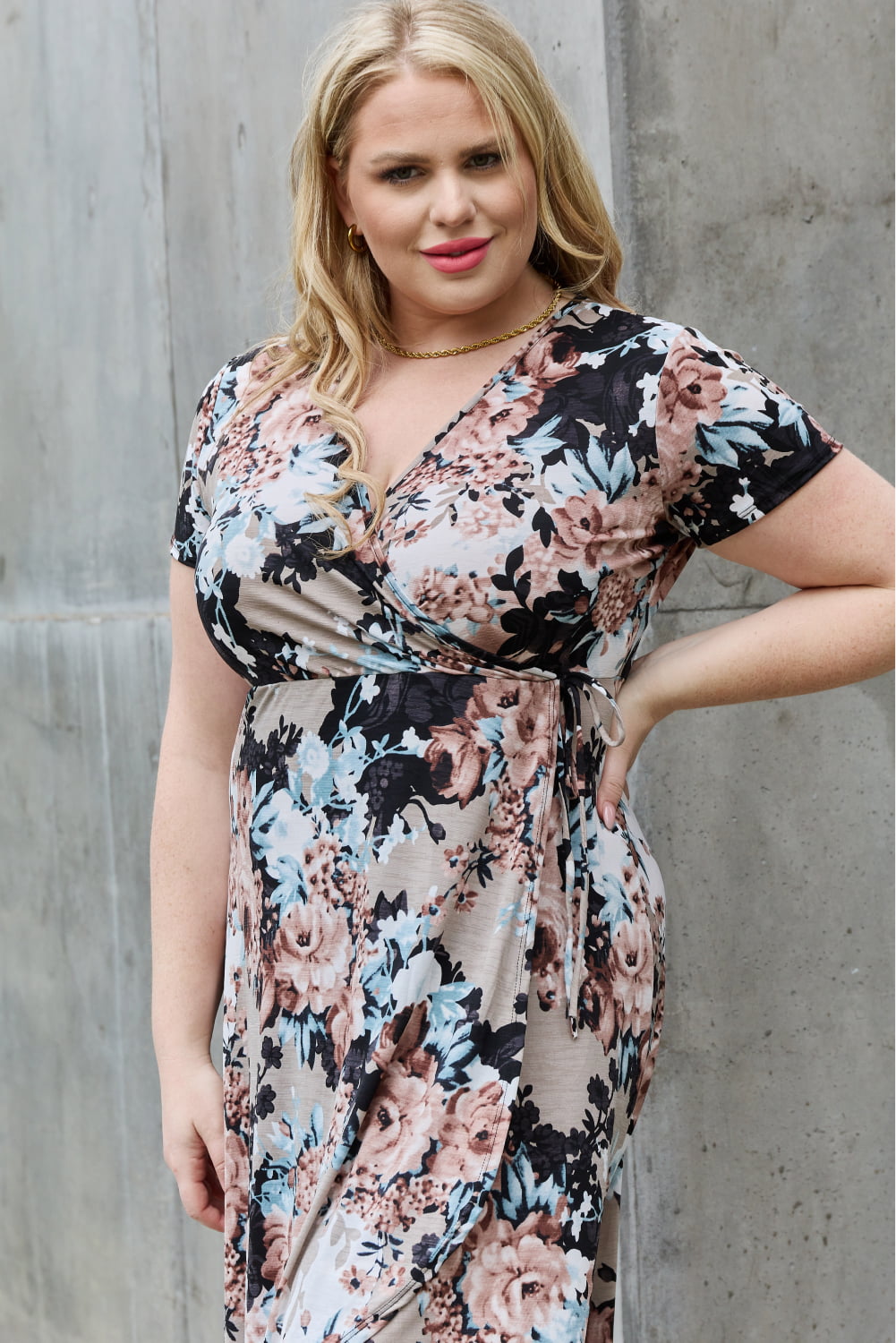 Heimish Give Me Roses Full Size Floral Maxi Wrap Dress 05b6f0628860492eb776add52105f652-Max