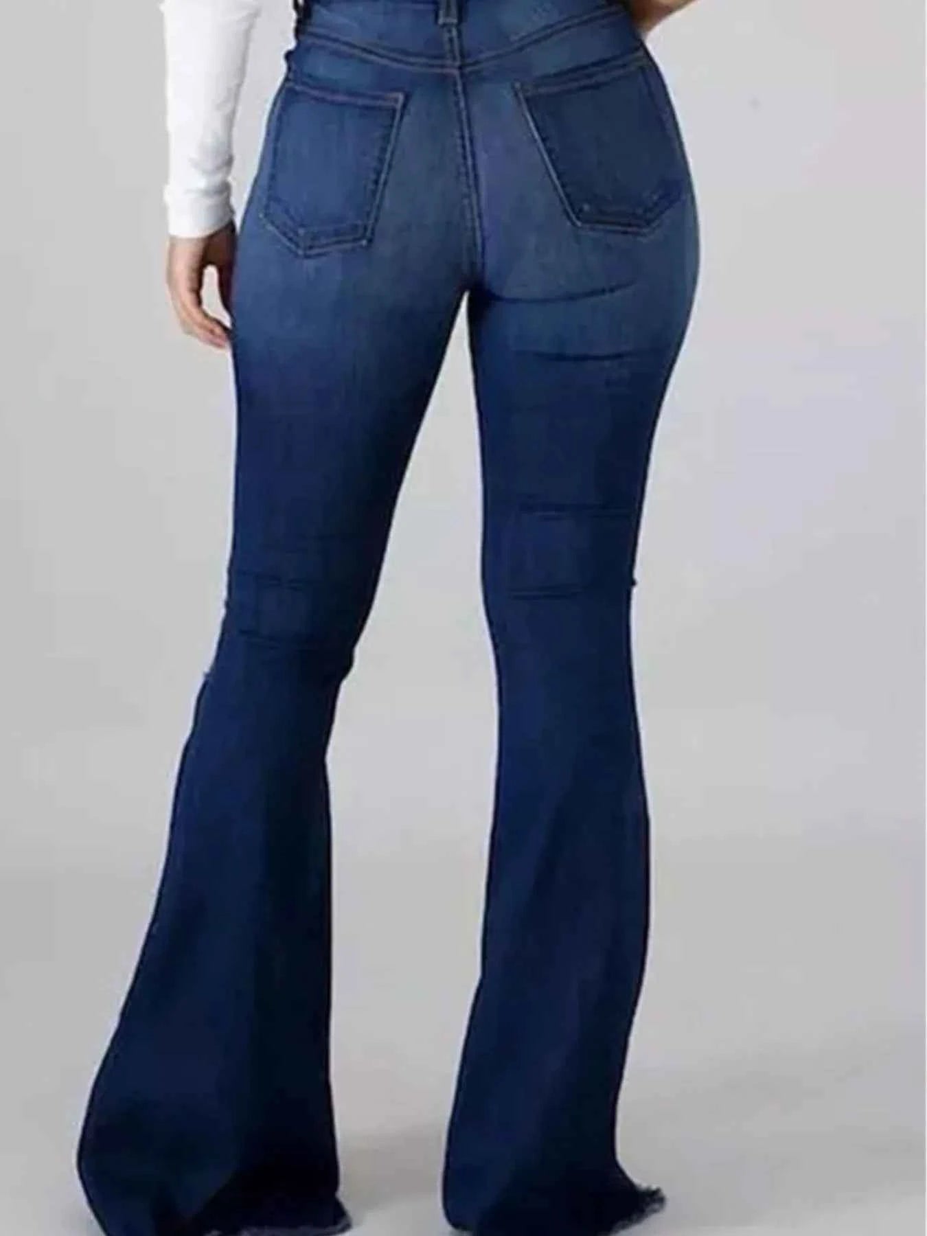 Full Size Distressed Raw Hem Flare Jeans Plus Size 05c951fe-de3b-40ea-8757-a0b8607ae30f-Max-Origin
