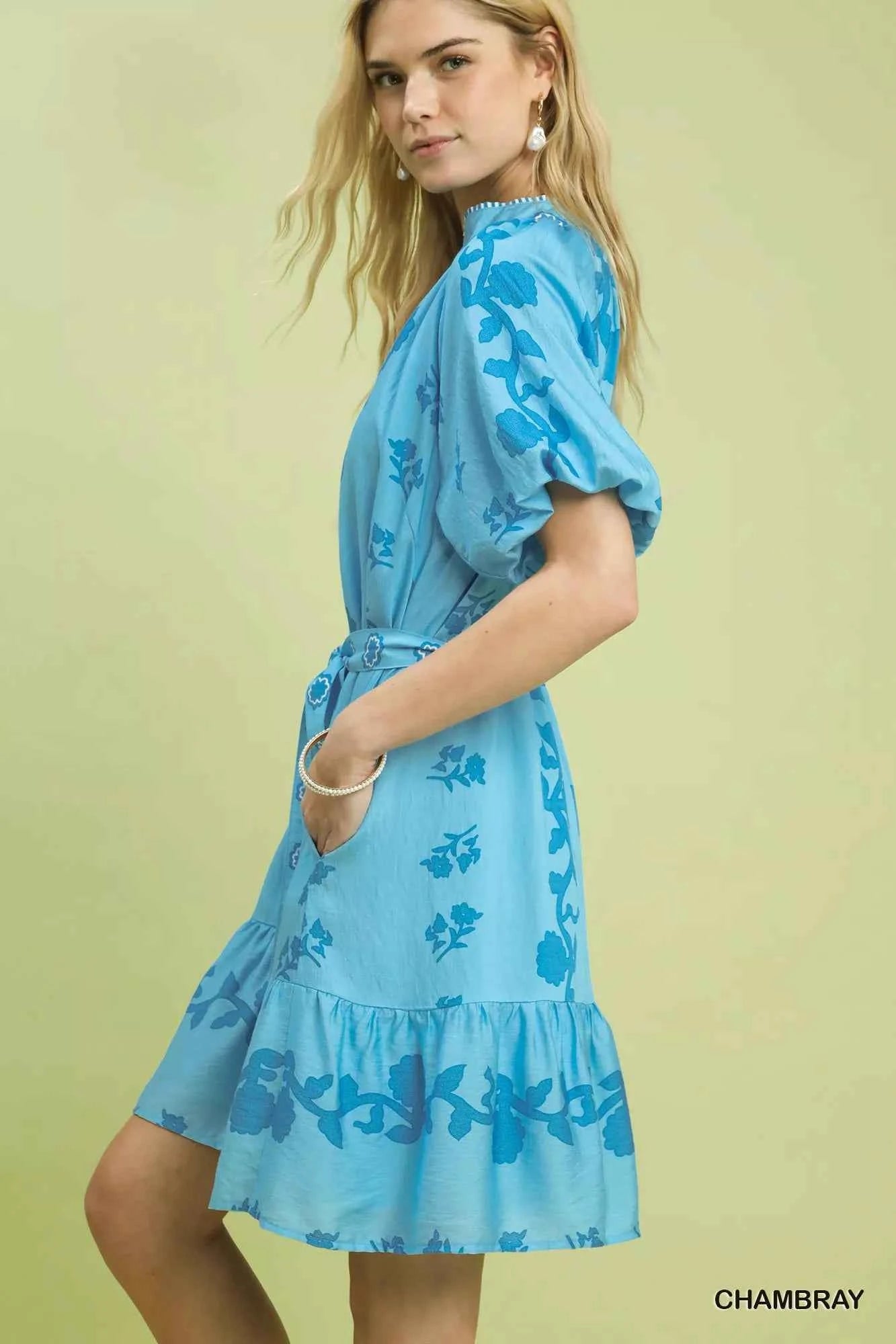 Umgee Floral Tie-Waist Boho Mini Dress 05c9d1ec-59b4-46cb-ba13-ead70e01b2e6-Max-Origin