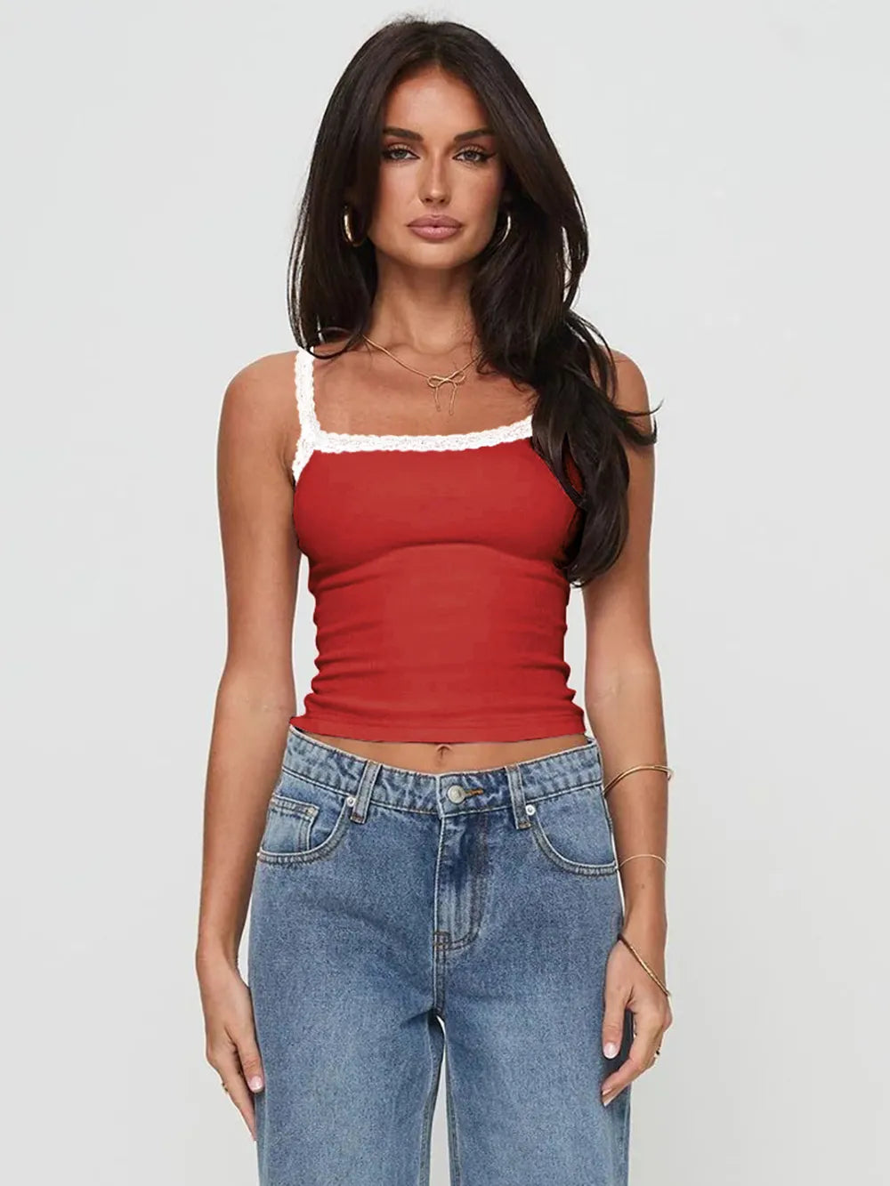 Lace Detail Cropped Cami 05d8bff5-8e7f-47b7-abfa-fe6cd2ba3682-Max