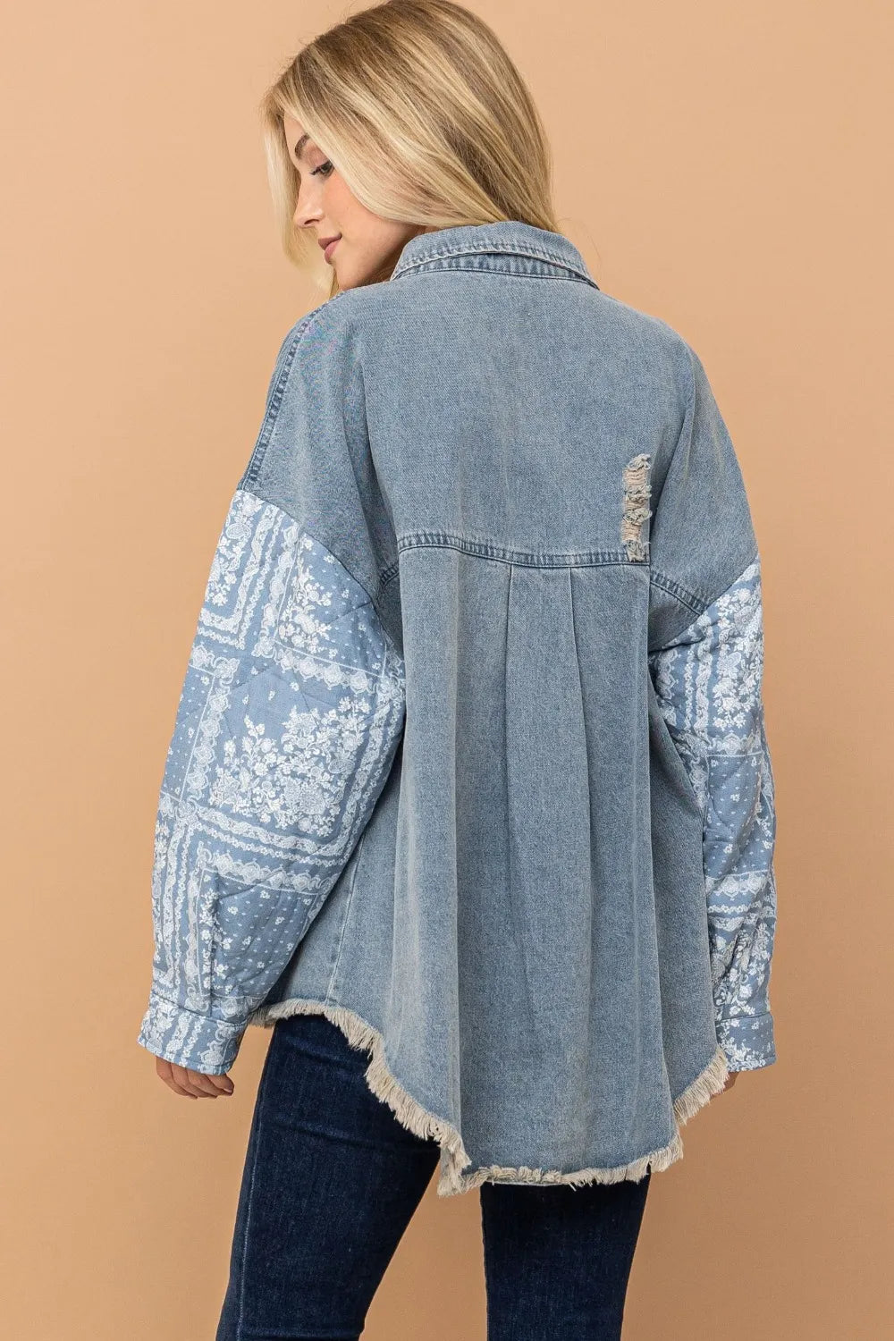 And The Why Full Size Paisley Print Quilted Sleeves Denim Jacket 05deb98b-1e9a-425c-98da-f4e5dae3b7f2-Max