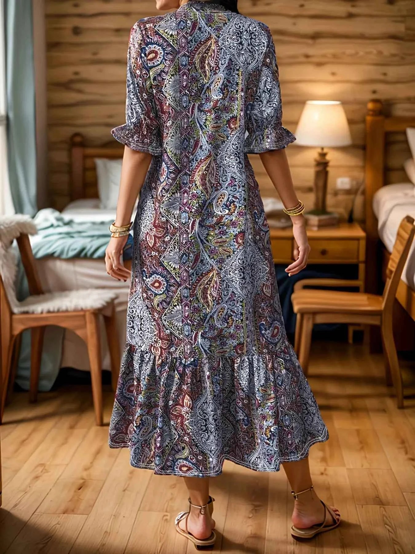 Full Size Bohemian Paisley Print Ruffle Hem Midi Dress Plus Size 05e691bfc8284cc2b0b11a47df58f219-Max-Origin