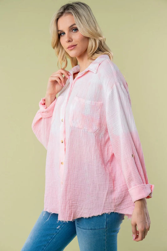 White Birch Full Size Long Sleeve Tie Dye Shirt 060ee38e-7589-46e1-8f67-bca592cbe20a-Max