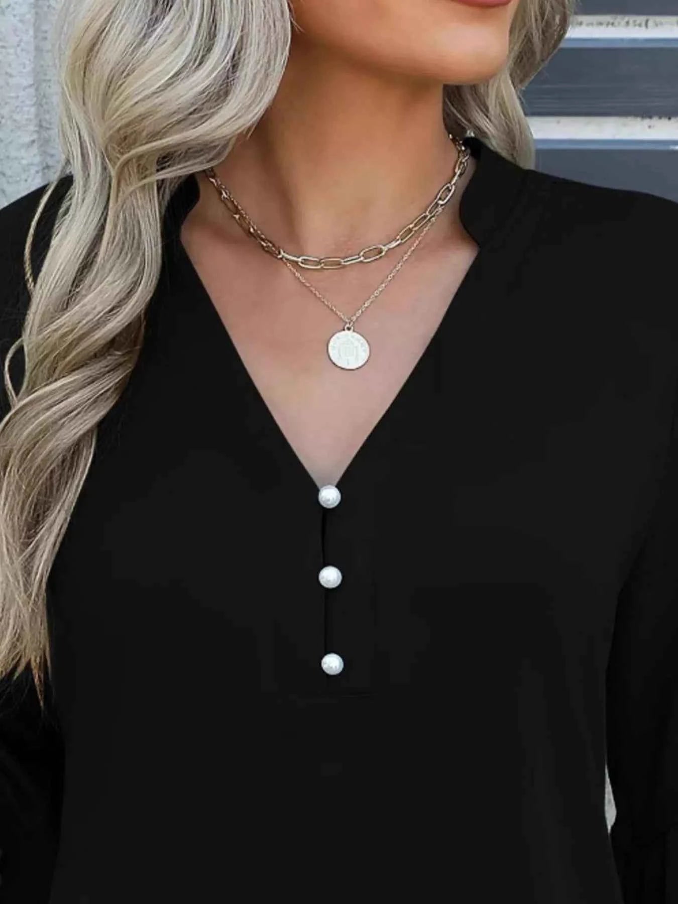 Full Size Notched Flounce Sleeve Blouse Plus Size 0638af94-d160-4f5c-bc11-4e9c50f9a349-Max-Origin