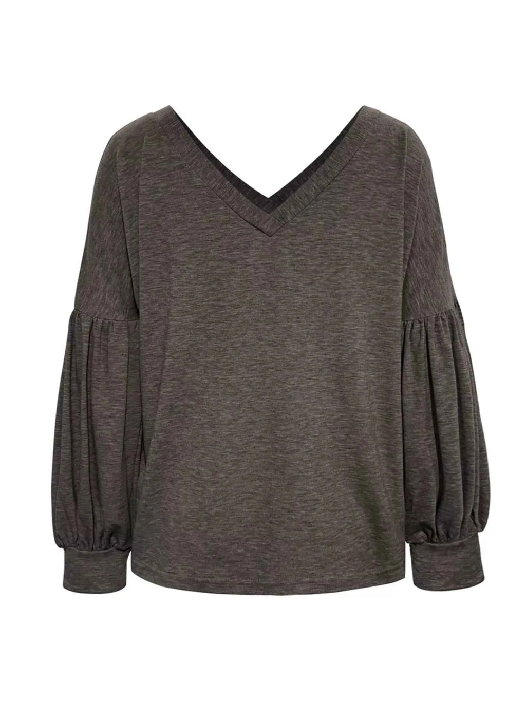 Oversized V-Neck Long Sleeve Blouse 064d45e3-d0ac-45a0-9071-4dcd0169fa72-Max-Origin
