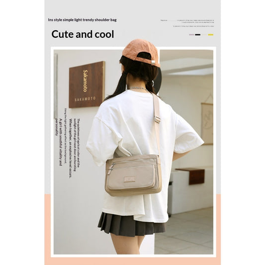 Foreign Trade Women's Bags 2026 New Trendy Shoulder Bag Waterproof Nylon Bag Multi-Layer Crossbody Bag Korean Style Versatile Backpack 06537bc1-6755-4de6-aa94-334f955504ce